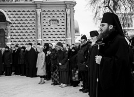 Слово наместника Лавры епископа Сергиево-Посадского и Дмитровского Фомы перед отпеванием архимандрита Никиты (Пронина)