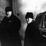 С Патриархом Пименом в Переделкино, у гостиницы