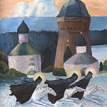Всадники. Худ. М. В. Нестеров