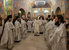 Освящение храма в честь явления Божией Матери при доме для слепоглухих