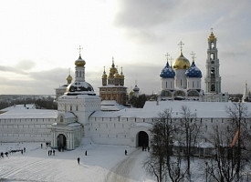 Торжественный молебен на новолетие отслужили в Троице-Сергиевой Лавре