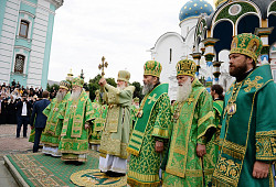 В день памяти преподобного Сергия Радонежского Предстоятель Русской Церкви возглавил Литургию в Троице-Сергиевой лавре