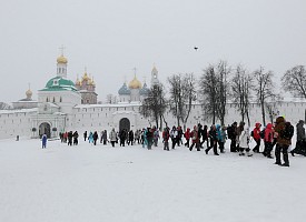 Завершился поход группы по пешеходному турмаршруту «Дорога в Лавру» из Москвы в обитель Преподобного Сергия